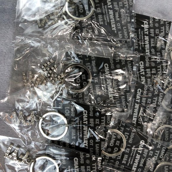 Lot 145 Internet Chat Lingo Chatitudes Genuine Crystal Charms Necklaces - Picture 3 of 16